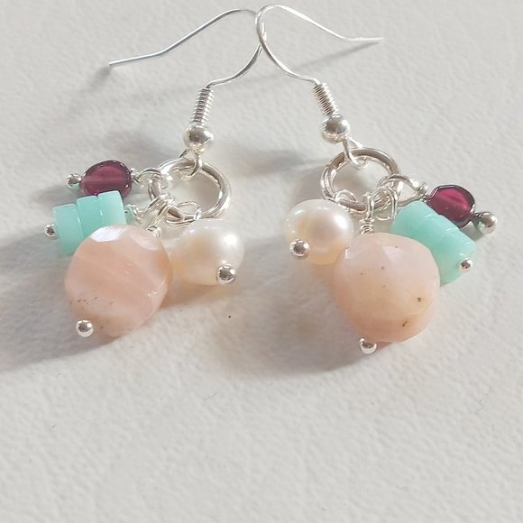 Multi-Gemstone "Fiesta" Earrings - Picture 7 of 11